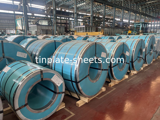 Genişliği 512-986mm Baştanımlı elektrolitik teneke bobin teneke kaplama 2.8/2.8 T5 DR8 TS260 TH520