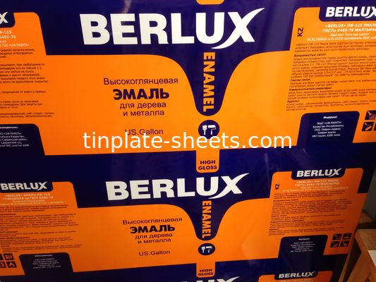 Pas Direnci Baskılı Teneke Levha Genişliği 512mm-1100mm Yüksek Güçlü T2.5