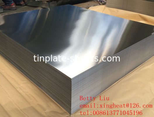 Çeşitli Uygulamalar için Özel Basılmış Teneke Yaprakları 0.15-0.49mm Kalınlığı ve 600mm-986mm Genişliği