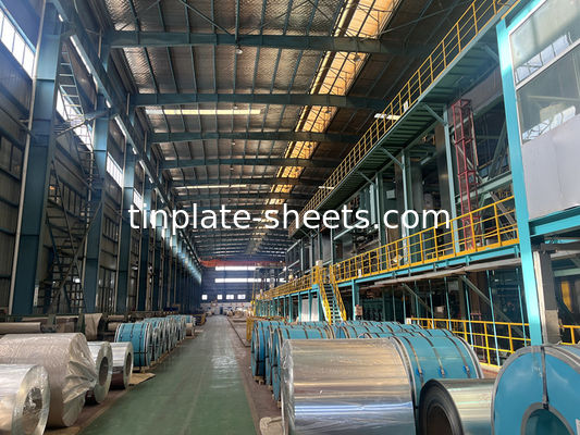 Kimyasal kutular ve gıda kutuları için teneke levhalar MR ve SPCC malzemesi 0.15-0.49mm Kalınlığı 600mm-986mm Genişliği