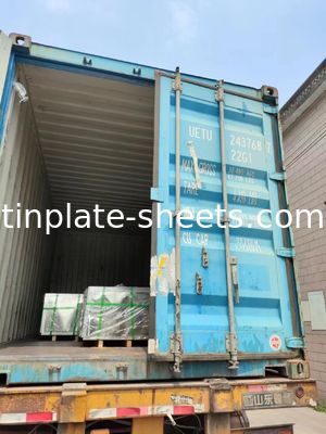 Parlak yüzey finişi olan teneke bobin 2.8/5.6 Teneke kaplama 4-8MT Paket başına ağırlık