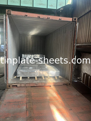 Parlak yüzey finişi olan teneke bobin 2.8/5.6 Teneke kaplama 4-8MT Paket başına ağırlık