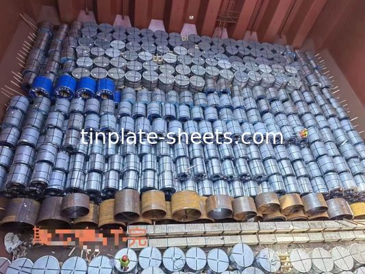 3-8 ton tenekesiz çelik sarmal JIS G3303 Standart Taş yüzeyi Bitirilmiş T3 T4 T5