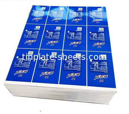 Paket kutuları için teneke levhalar JIS G3303 Standart T3 T5 DR8 STONE FINISH elektrolitik teneke levhalar