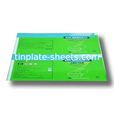 Paslanmayan 600mm-1160mm basılı teneke levhaları Yüksek dayanıklılık 1.0/1.0 2.8/2.8