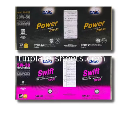 Güçlü T3 T4 Renkli Baskı Teneke Yaprak İyi Solderability