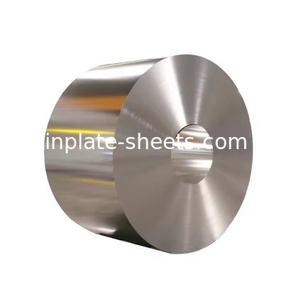 Genişliği 512-980mm Baştanımlı elektrolitik teneke T3 T2.5 T4 T5 teneke fabrikası taş parlak bitki gümüş