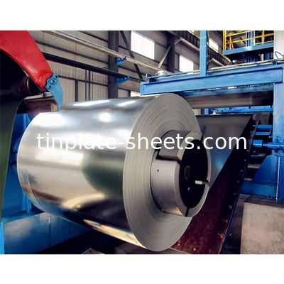 Genişliği 512-980mm Baştanımlı elektrolitik teneke T3 T4 T5 teneke fabrikası taş parlak bitki gümüş