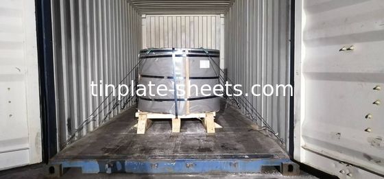 MR / SPCC Çeşitli Uygulamalar İçin Tinplate Bobini 0.15-0.49mm Kalınlığı 600-986mm Genişliği 4-8MT/Koil JIS G3303/EN10202/ASTM624 Standartı