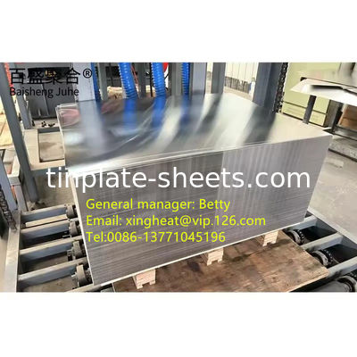 BA/CA Annealed Tin Plate Metal Yaprak 0.13mm-0.48mm Kalınlığı