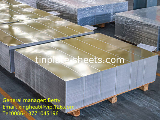 BA/CA Annealed Tin Plate Metal Yaprak 0.13mm-0.48mm Kalınlığı