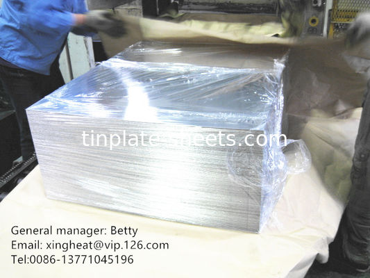 2.8/2.8 Teneke kaplama çelik 0.15mm-0.49mm Kalınlığı EN10202 Standartı