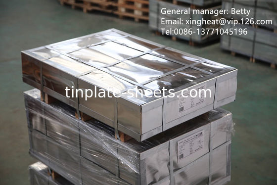 Paketleme endüstrisi için teneke bobin 25 metrik ton MOQ EXW/FOB/CFR/CIF L/C/T/T/DP Ödeme şartları MR ve SPCC malzemesi