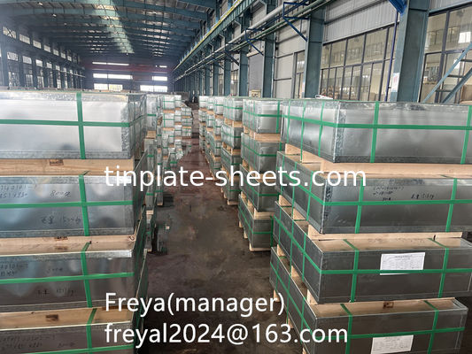 Paketleme kutuları için yüksek performanslı teneke levhalar 2.8/2.8 teneke kaplama JIS G3303 Standart T3 T5 DR8 STONE FINISH