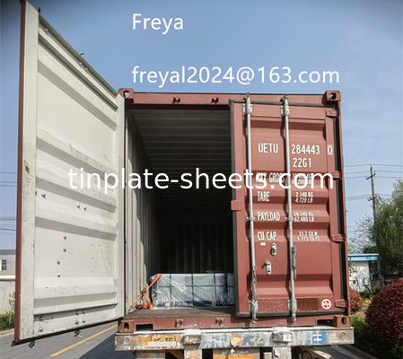 T2-T5 Tempered Tinplate Sheets DR8 DR7.5 ve DR9 Farklı uygulamalar için kullanılabilir