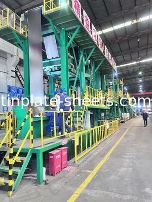 Çeşitli kalınlık ve genişlikte elektrolitik teneke levhalar MR ve SPCC malzemesi 600-986mm Genişliği 600-1160mm Kesim uzunluğu