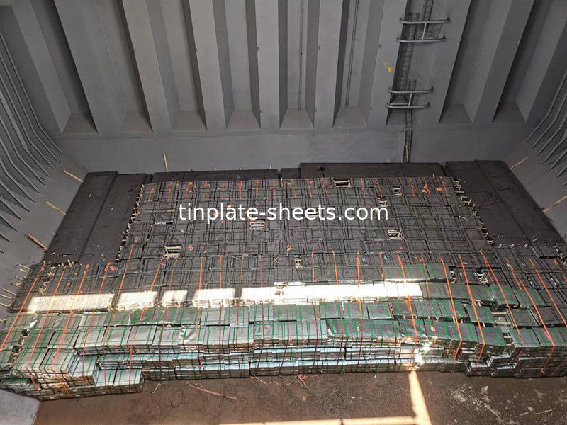 Ambalaj kutuları için teneke levhalar JIS G3303 Standart T3 T4 DR8 TAŞ BİRİLİK Elektrolitik teneke levhalar