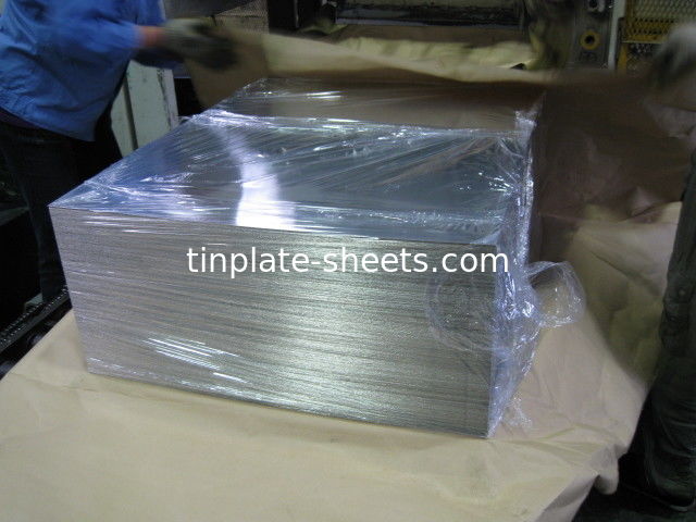 Paketleme kutuları için yüksek performanslı teneke levhalar JIS G3303 Standart 2.0/2.0 T4 T5 T3 T5 DR8 STONE FINISH