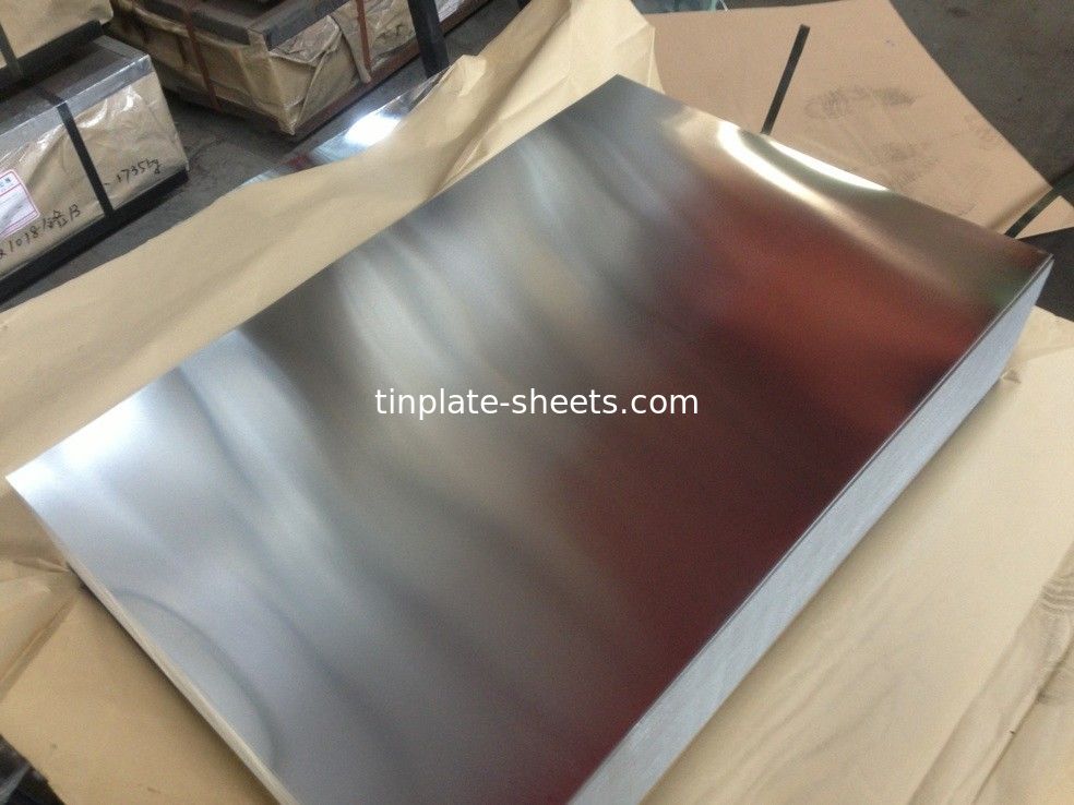 İyi Kaliteli Teneke Yaprakları 2.8/2.8 JIS G3303 Standart T3 T5 DR8 2.8/2.8 STONE FINISH Elektrolitik Teneke Yaprakları