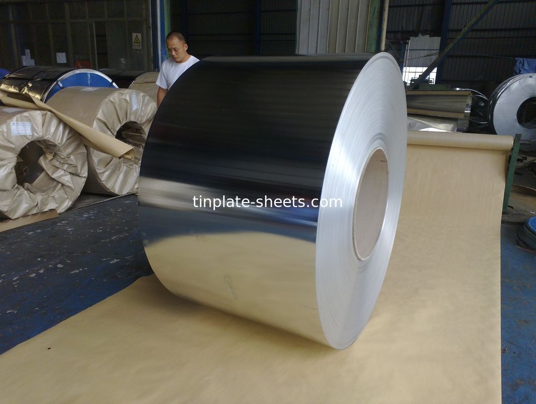 Tinplate Coil Sheets Mill Manufacturer Stone Silver Bright Finish T3 T4 T5 T2.5