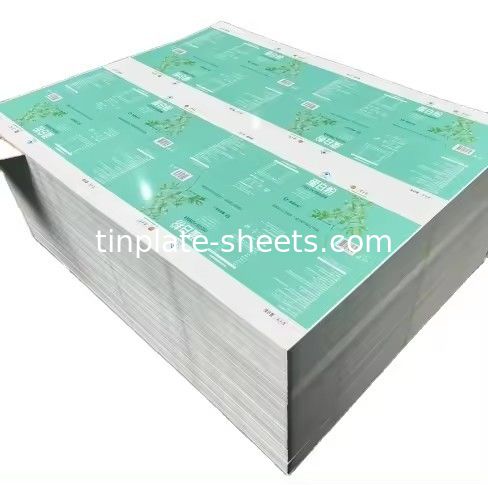 2- 6 Renkli Baskılı Alaşımlı Çelik Yaprak Paketler İçin Gıda ve Kimyasal Kutular