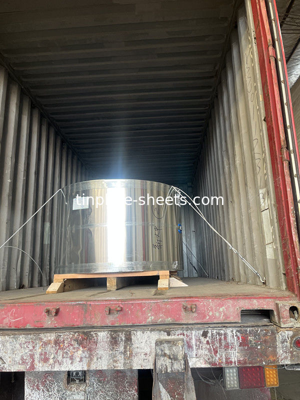 MR SPCC Tinplate Coil Max 2000mm Dış Diametresi Konserve Üretim için 1.1/2.8