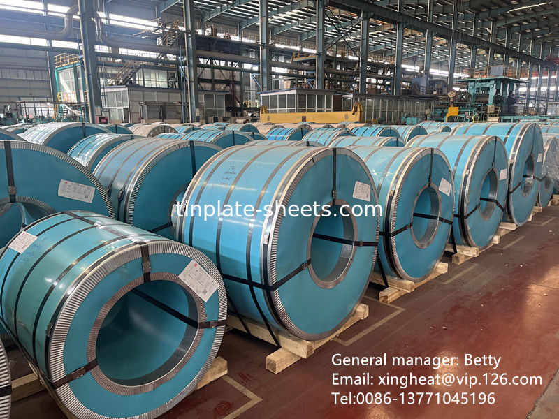Kimyasal ve gıda kutuları için teneke levhalar MR SPCC Malzeme 0.15-0.49mm Kalınlığı 600mm-986mm Genişliği Parlak bitirme