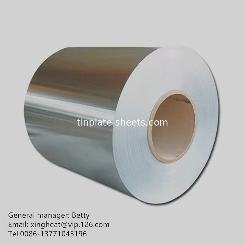 Taç kapağı ve kutu tabanı için teneke içermeyen çelik levha JIS G3315 EN10202 Standart 600mm-1160mm kesim uzunluğu