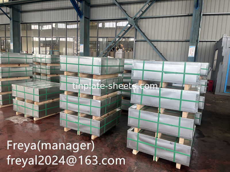 Paketleme kutuları için yüksek performanslı teneke levhalar 2.8/2.8 teneke kaplama JIS G3303 Standart T3 T5 DR8 STONE FINISH