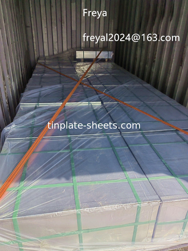 Paketleme kutuları için yüksek performanslı teneke levhalar JIS G3303 EN10202 Standart teneke kaplama 2.8/2.8