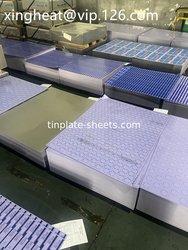 Genişliği 512mm-1100mm Teneke levha basılı Yüksek korozyon direnci T2.5