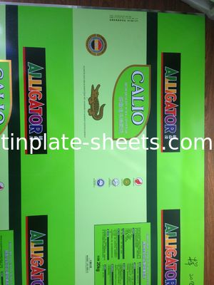 T3 -T4 2-6 Renkli Baskı Paket kutuları için teneke levha 2.8/2.8 teneke levhalar