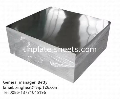 Parlak / Taş Bitmiş Metal Teneke Plakası Bobin 0.15mm-0.49mm Kalınlığı