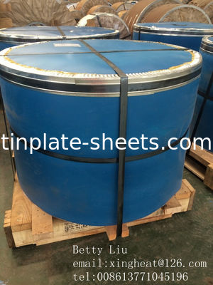 MR ve SPCC malzemesi Kimyasal ve gıda kutuları için teneke levhalar 0.15-0.49mm Kalınlığı 600mm-1160mm Kesim uzunluğu